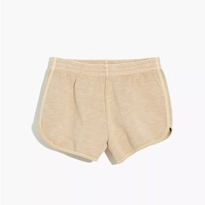 Madewell MWL Curved-Hem Sweatshorts - oatmeal